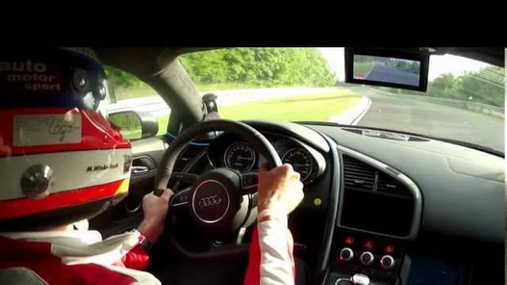Audi R8 e-tron: il video del record sul giro al Nurburgring