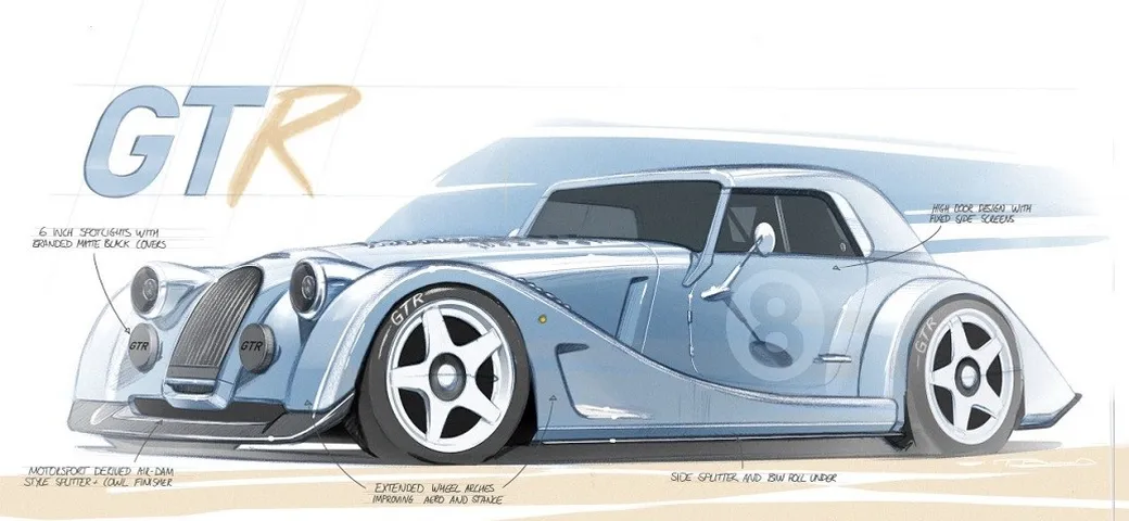 Morgan Plus 8 GTR: prime anticipazioni sul nuovo progetto V8