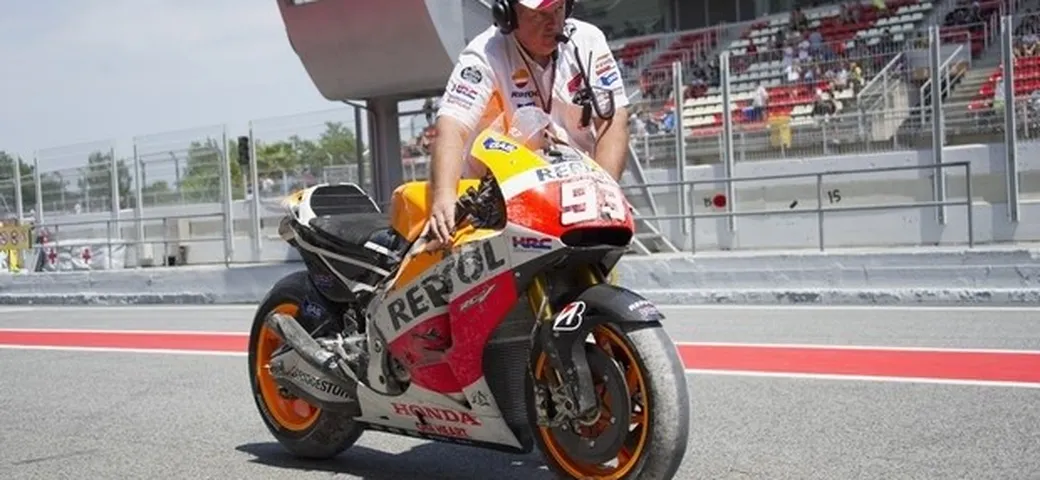 MotoGP: incidente per Marc Marquez nel test HRC di Brno