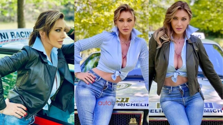Lancia Delta Integrale: in posa con Sabrina Salerno