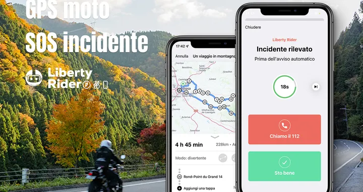 Liberty Rider, l’app che chiama i soccorsi