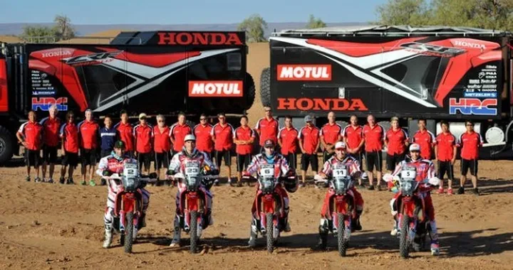 Il team HRC all'attacco della Dakar 2014