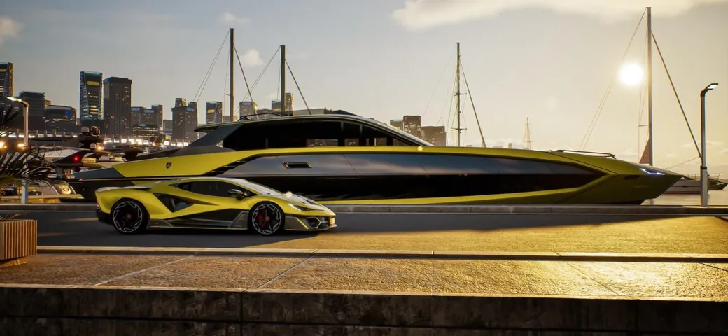 Tecnomar for Lamborghini 101FT, il nuovo yacht in stile supercar