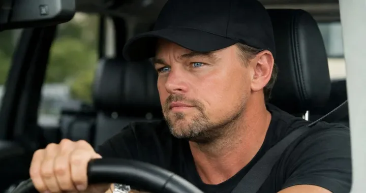 Leonardo Di Caprio paparazzato su Range Rover con targhe diplomatiche