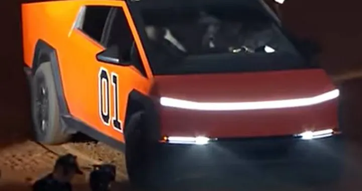 Tesla Cybertruck con look da General Lee di Hazzard