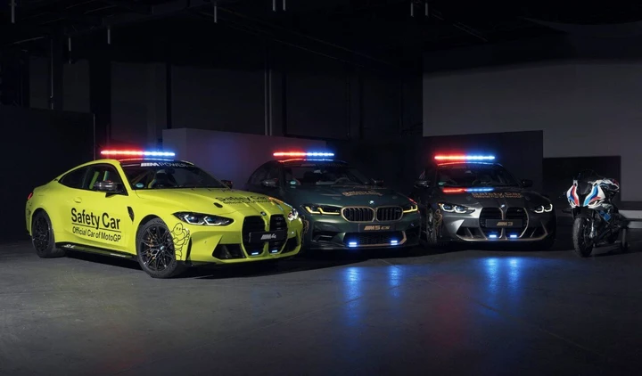 Bmw M3, M4 e M5: ecco le nuove Safety Car della MotoGP