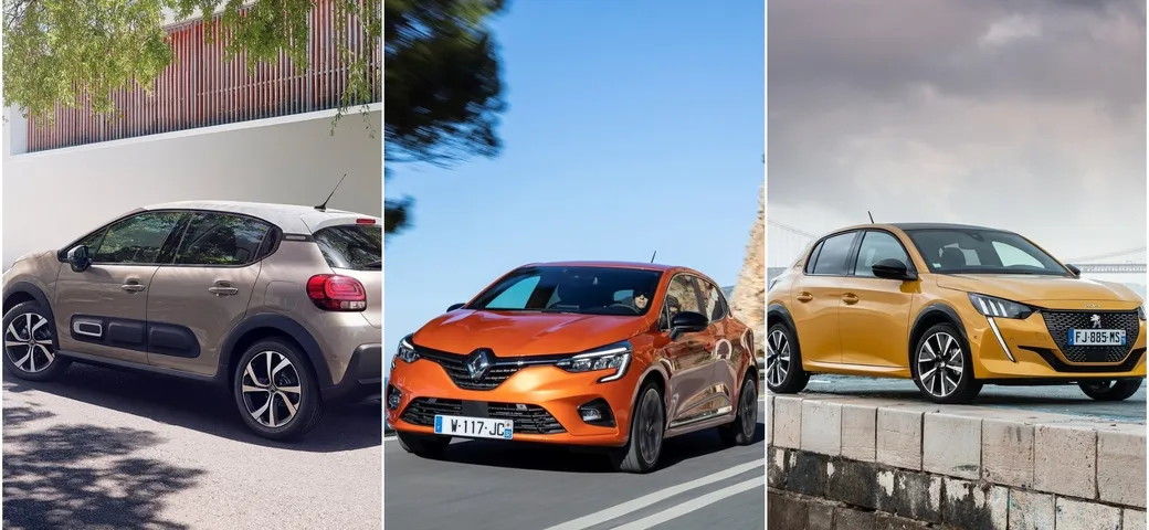 Renault Clio, Peugeot 208 e Citroen C3: francesi a confronto (sulla carta)