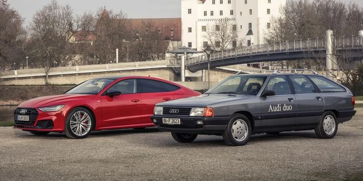 Audi 100 Avant quattro Duo: la prima ibrida plug-in Anni '90