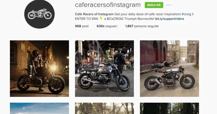 Gli account Instagram da seguire: @caferacersofinstagram