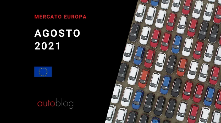 Mercato auto Europa: i dati di agosto 2021