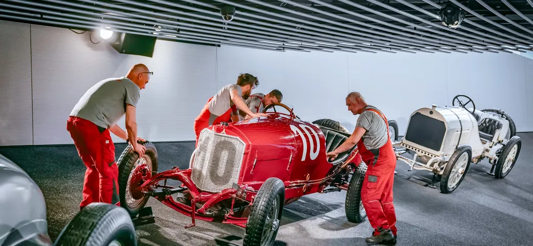 La Mercedes rossa che vinse la Targa Florio del 1924 torna ai vecchi fasti
