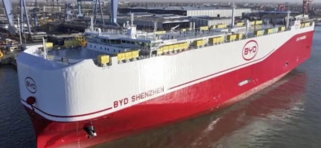 BYD Shenzen: la nave cargo da record per l'espansione globale