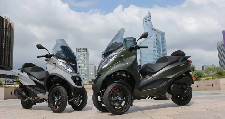 Nuovo Piaggio MP3: la moto a tre ruote italiana presentata a Parigi