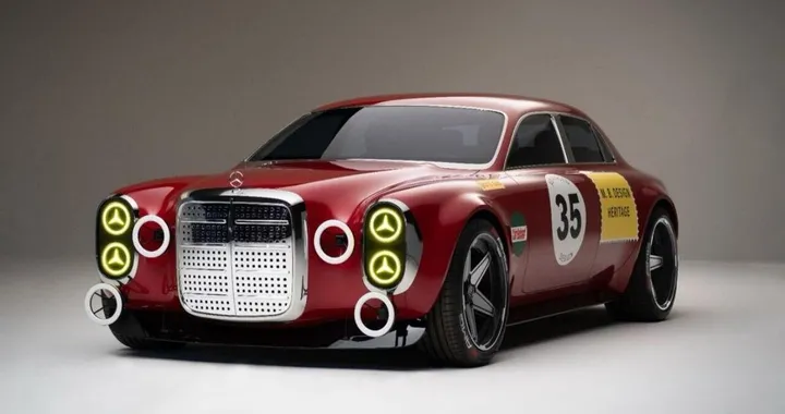 Fari puntati sul concept "Red Pig" ispirato alla 300 SEL 6.8 AMG