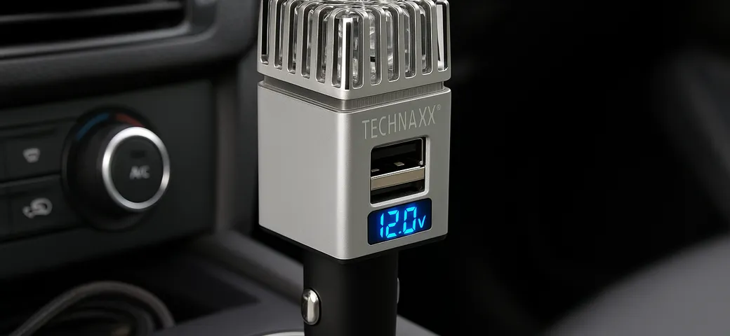 Technaxx TX-130: aria pulita e doppia ricarica in auto a meno di 10 euro