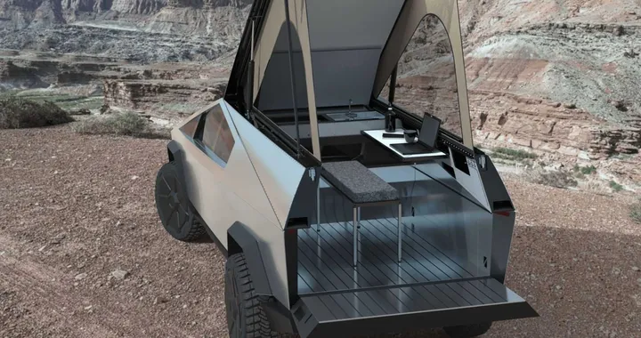 Tesla Cybertruck: con il kit camper la vacanza è spaziale