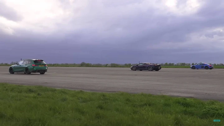 Lamborghini Revuelto sfidata in drag race da BMW e Audi con tuning da 1000 CV