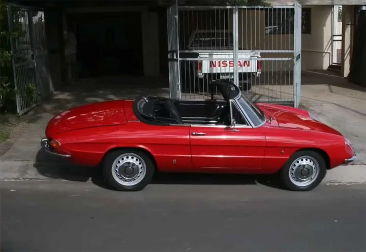 Ritorno a casa per un'Alfa Romeo Spider 