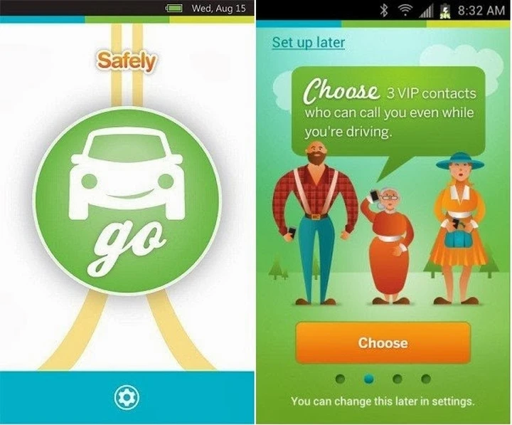 Le migliori app per auto: Safely Go