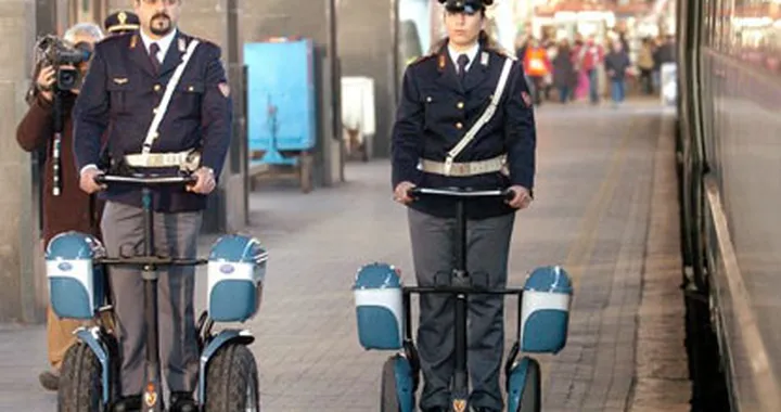 Il Segway in dotazione alla Polfer