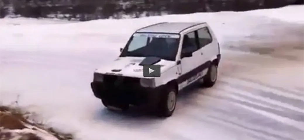 Fiat Panda da Rally con motore del GSX-R [Video]