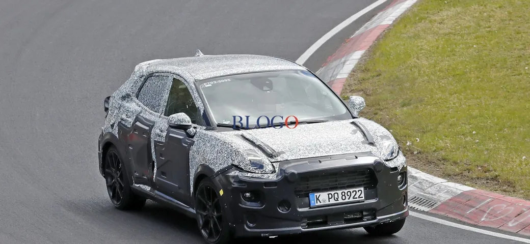 Ford Puma ST: foto spia al Nurburgring