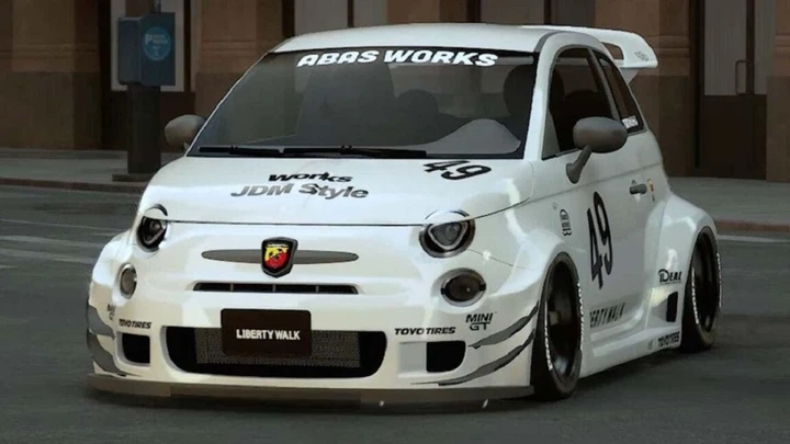 Abarth 595: ancora più aggressiva con il kit di Liberty Walk