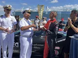 Fabio Barone e Ferrari SF90: record mondiale di velocità a bordo di Nave Trieste