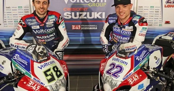 SBK: presentato il team Crescent Suzuki di Laverty e Lowes