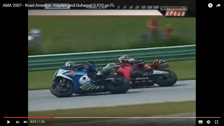 Sorpassi epici: Duhamel supera Hayden a Road America [Video]