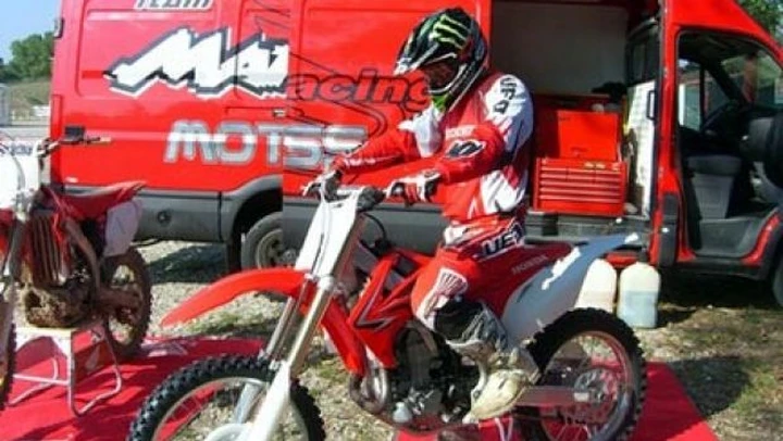 Kevin Strijbos con la Honda i.e. 2009 a Mantova