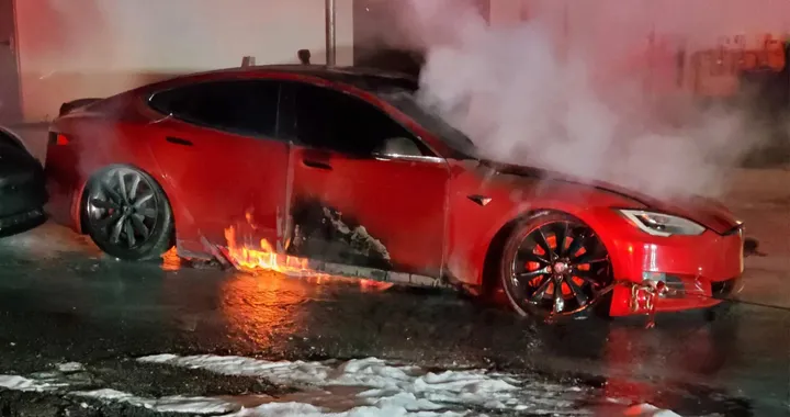 Tesla Model S P100D distrutta da un incendio in Georgia