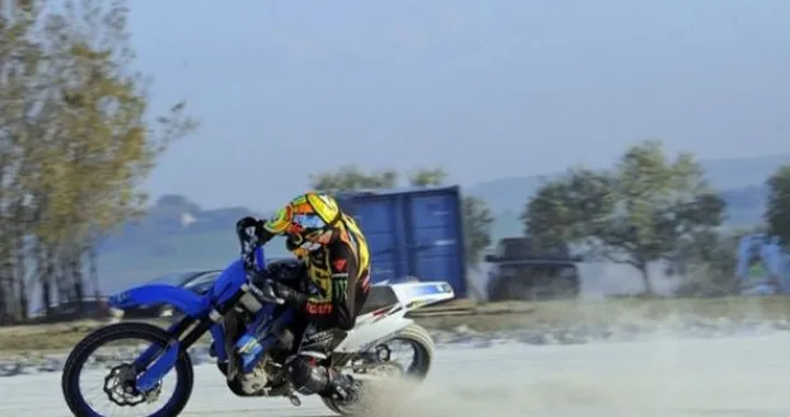 Valentino Rossi al ranch La Biscia con Tony Cairoli