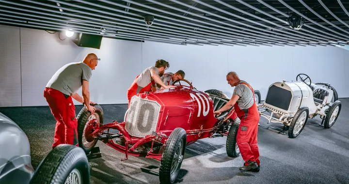 La Mercedes rossa che vinse la Targa Florio del 1924 torna ai vecchi fasti
