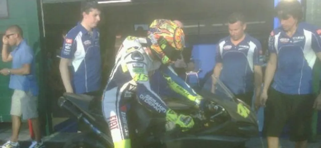 Valentino Rossi di nuovo in sella a Misano