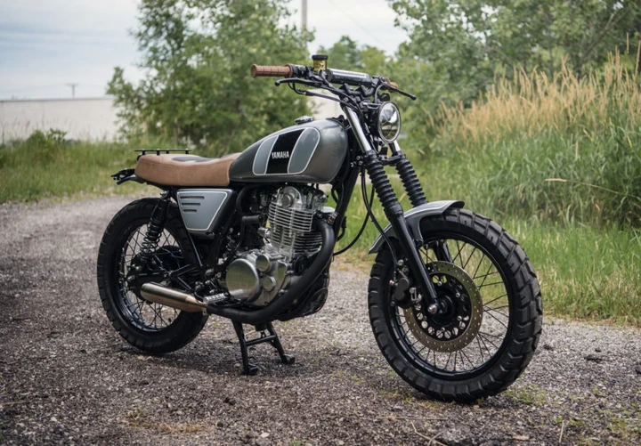 Yamaha SR400 “15 Shades of Grey” by Analog Motorcycles