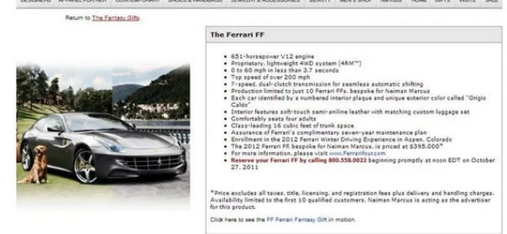 Ferrari FF Neiman Marcus Edition