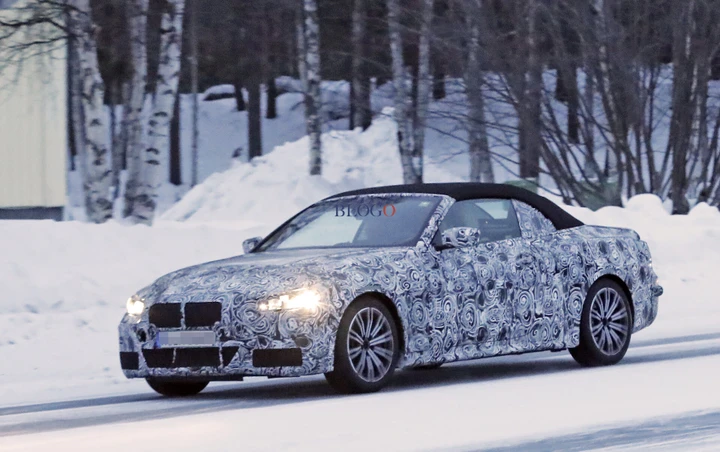 BMW Serie 4 Cabrio: foto spia sulla neve