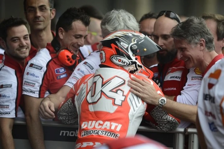 MotoGP Austin 2014, Dovizioso festeggia il podio: 