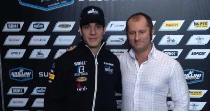 SBK 2015: lo spagnolo Santiago Barragan con il team Grillini