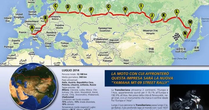 Gianclaudio Aiossa pronto per la Transiberiana con la MT-09 Street Rally