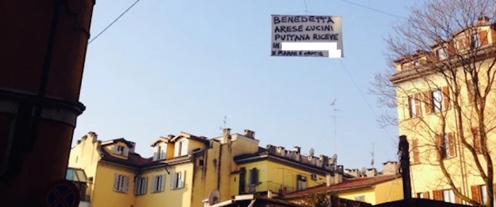 Uber Milano, Benedetta Arese Lucini e lo striscione della vergogna. #iostoconbenedetta