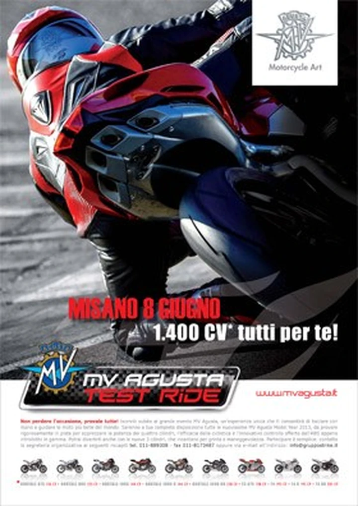 Test Ride MV Agusta a Misano l'8 giugno 2013