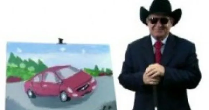 Volvo S60: il suo ritratto realizzato da un pittore cieco è stato venduto per oltre 3000 dollari