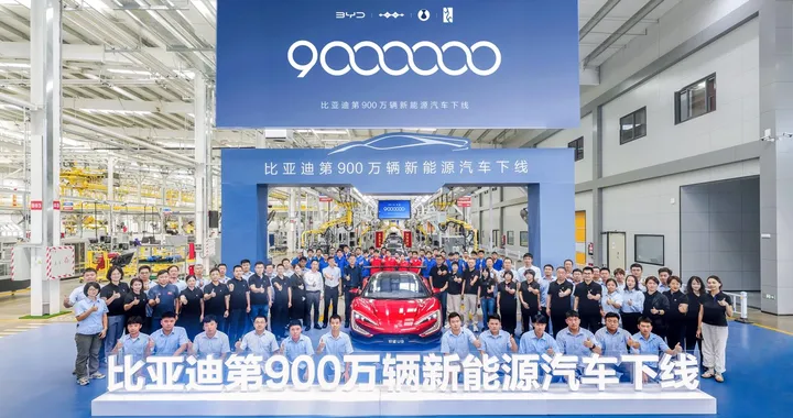 BYD raggiunge quota 9 milioni di veicoli a nuova energia