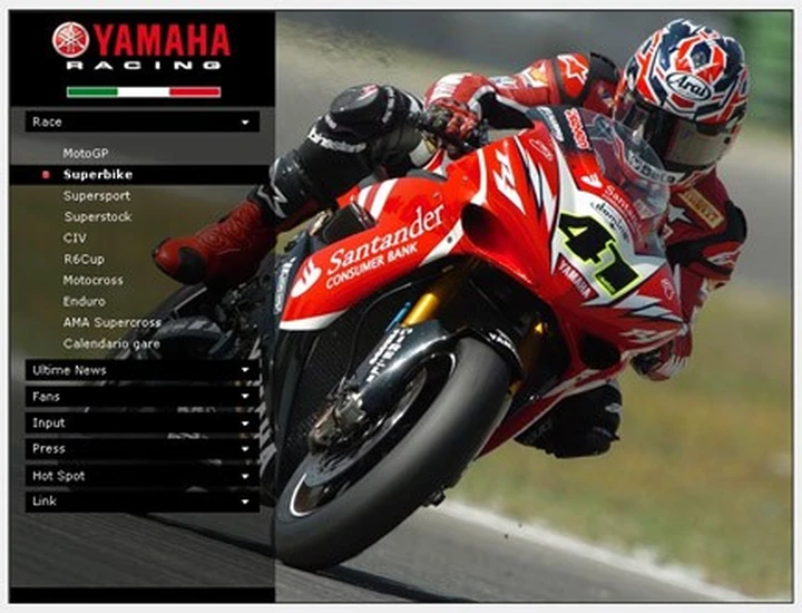Nuovo sito Yamaha Racing