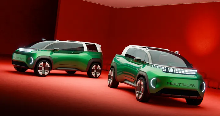 Fiat Multiplay, la nuova Multipla si trasforma in pick-up: ha 7 posti ed è ispirata a un'anguria