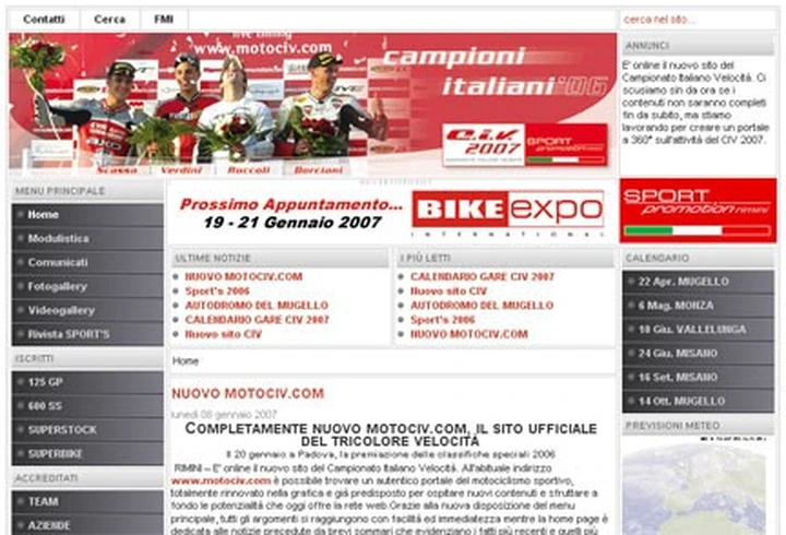 Nuovo sito Motociv