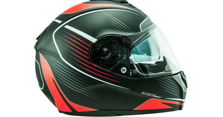Casco moto NOS NS-6 Typhoon Red