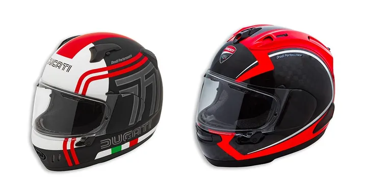Ducati: 5 anni di garanzia per i caschi prodotti in collaborazione con Arai